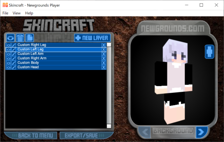 Skincraftで自作スキン作成 Self Made Skin By Using Skincraft In Minecrfaft