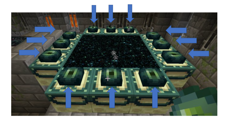 マイクラ攻略 エンドポータルの特徴について 親子ではじめるマインクラフト