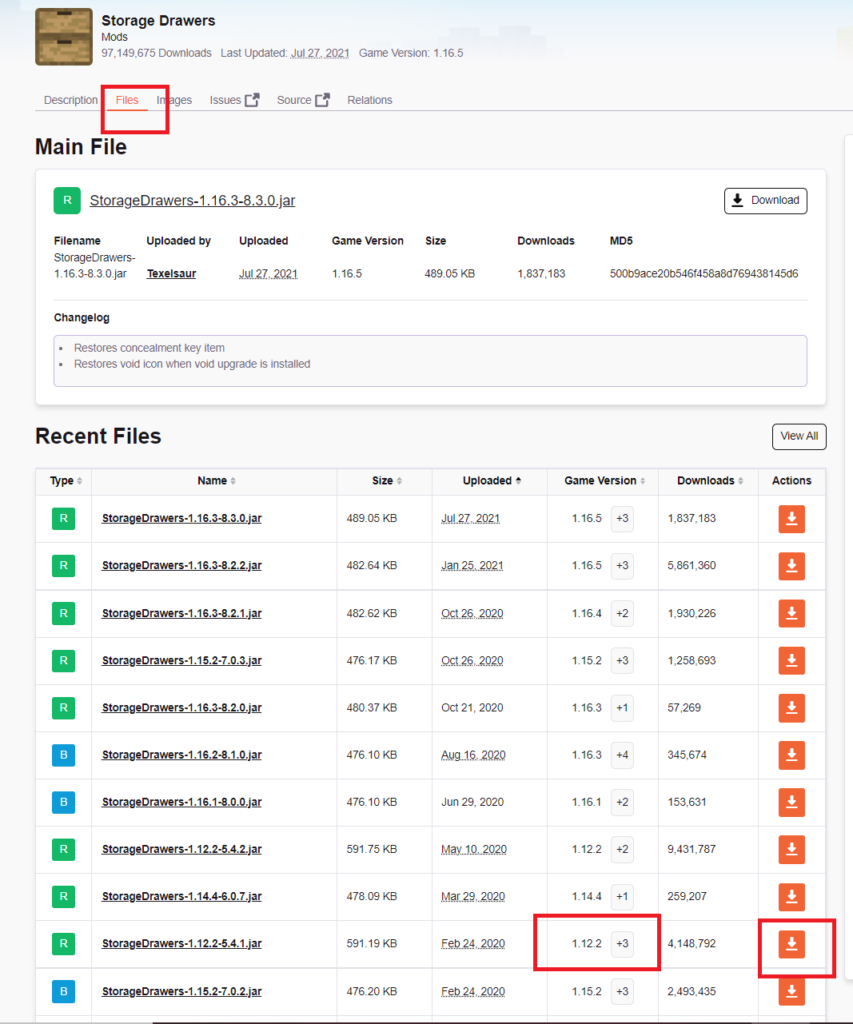 マイクラ攻略 引き出しに荷物を収納して整理しよう 最新版 1 18 で使えるstoragedrawers 1 12 2 の概要 使い方 遊び方 と導入方法 親子ではじめるマインクラフト