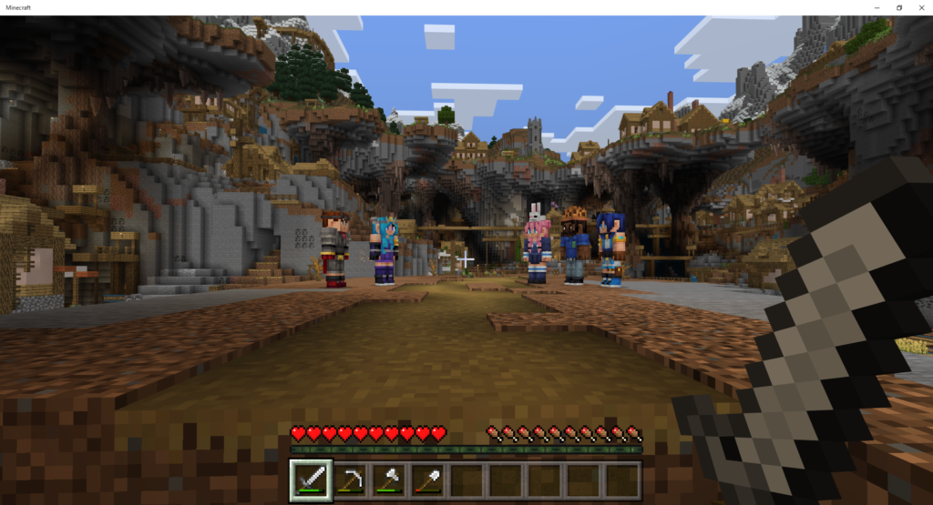 マイクラ攻略 Caves Cliffs Explorers がマインクラフト統合版のマーケットプレイスで無料配布されるようになりました