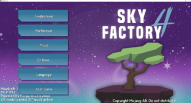 スカイブロックとさまざまなMODと楽しむことができるMODPACKS(モドパック)　 SkyFactory 4の概要(使い方・遊び方)と導入方法(入れ方・ダウンロード・インストール)