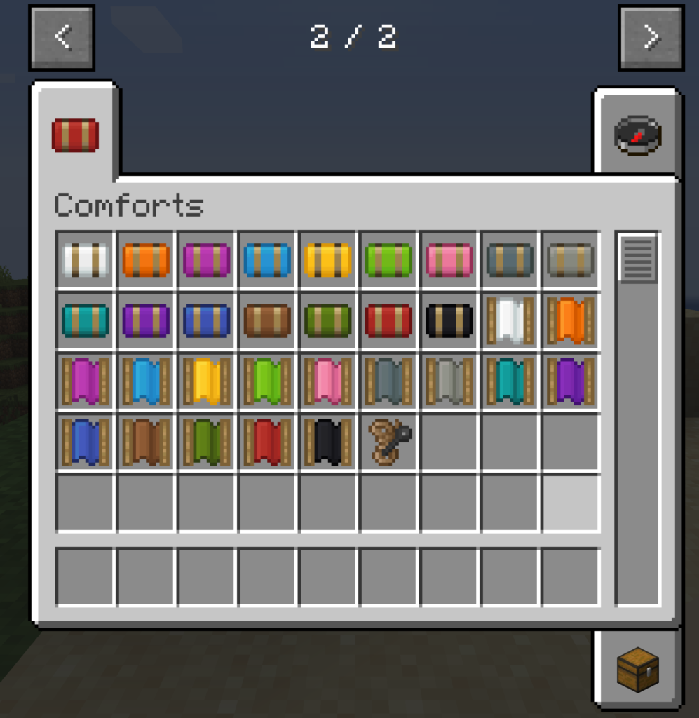 [マイクラ攻略]寝袋とハンモックを追加する便利なComforts mod(1.16.5)の概要(遊び方・使い方)と導入方法(ダウンロード ...